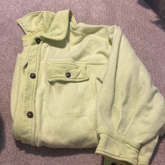 NWOT—free people Ruby jacket in chartreuse - Picture 1 of 4